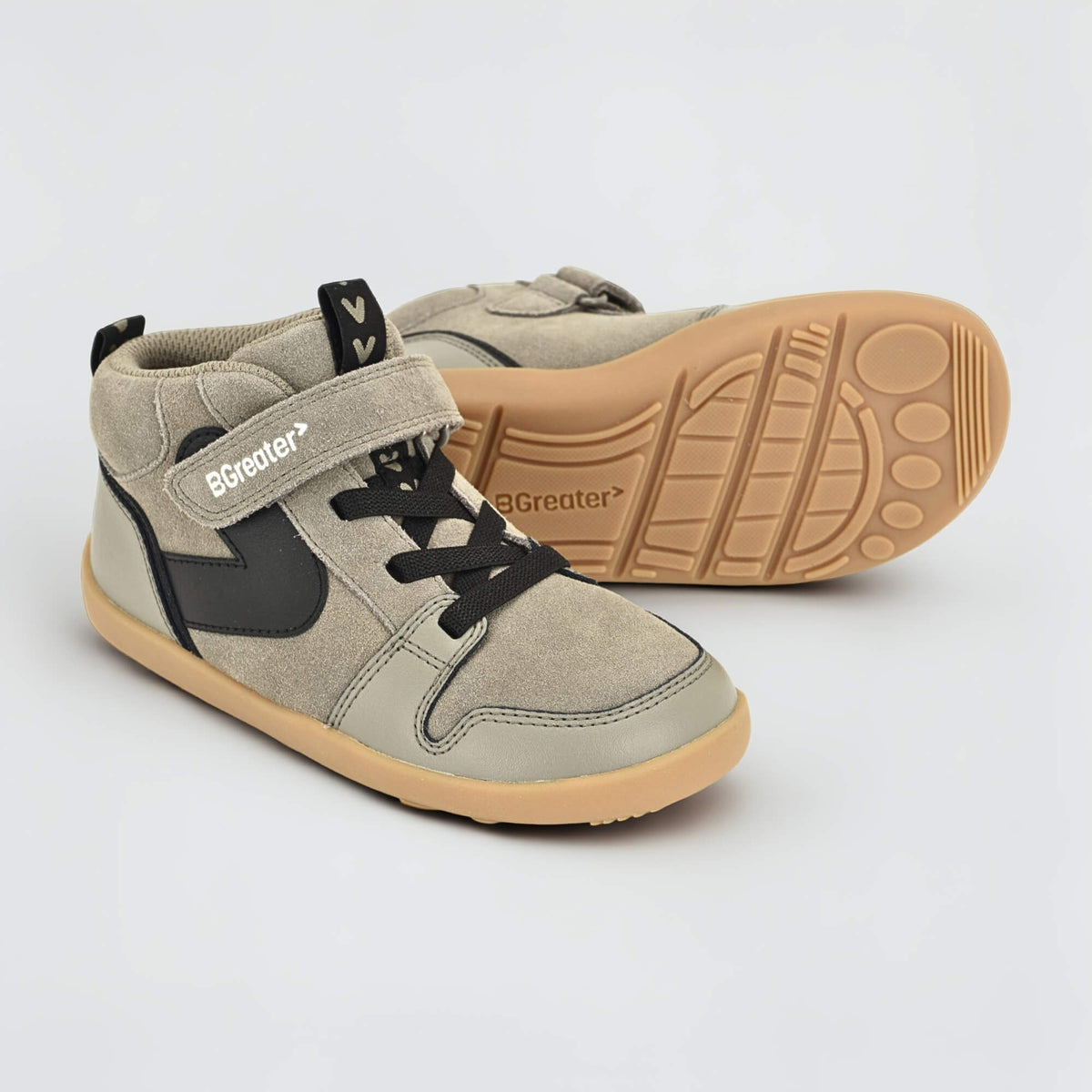 Cooper Brown Suede Trainer - pair with sole