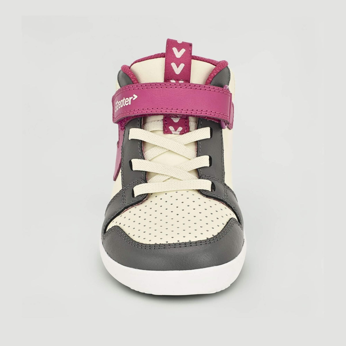 Cooper Grey Pink Trainer - front