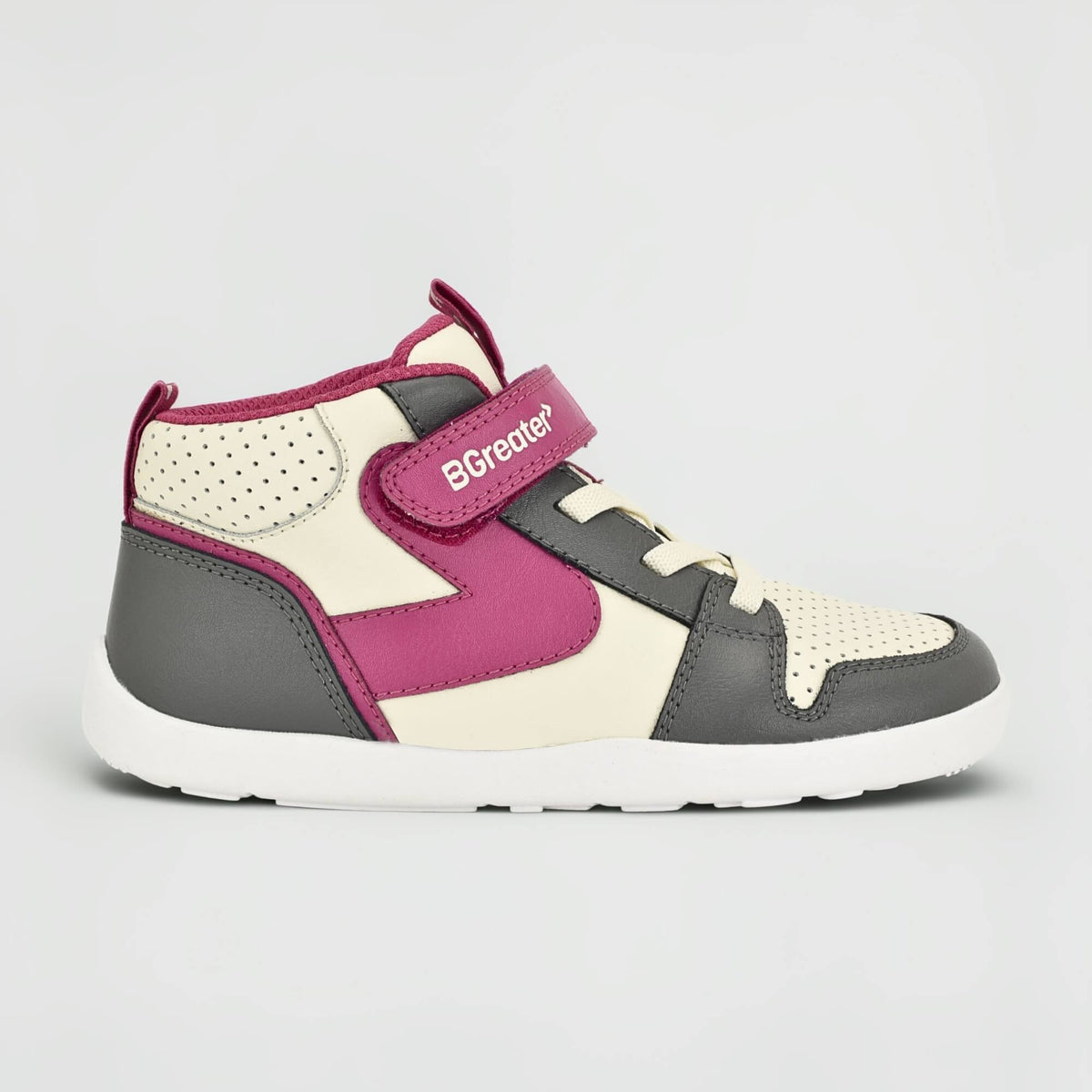 Cooper Grey Pink Trainer - outside
