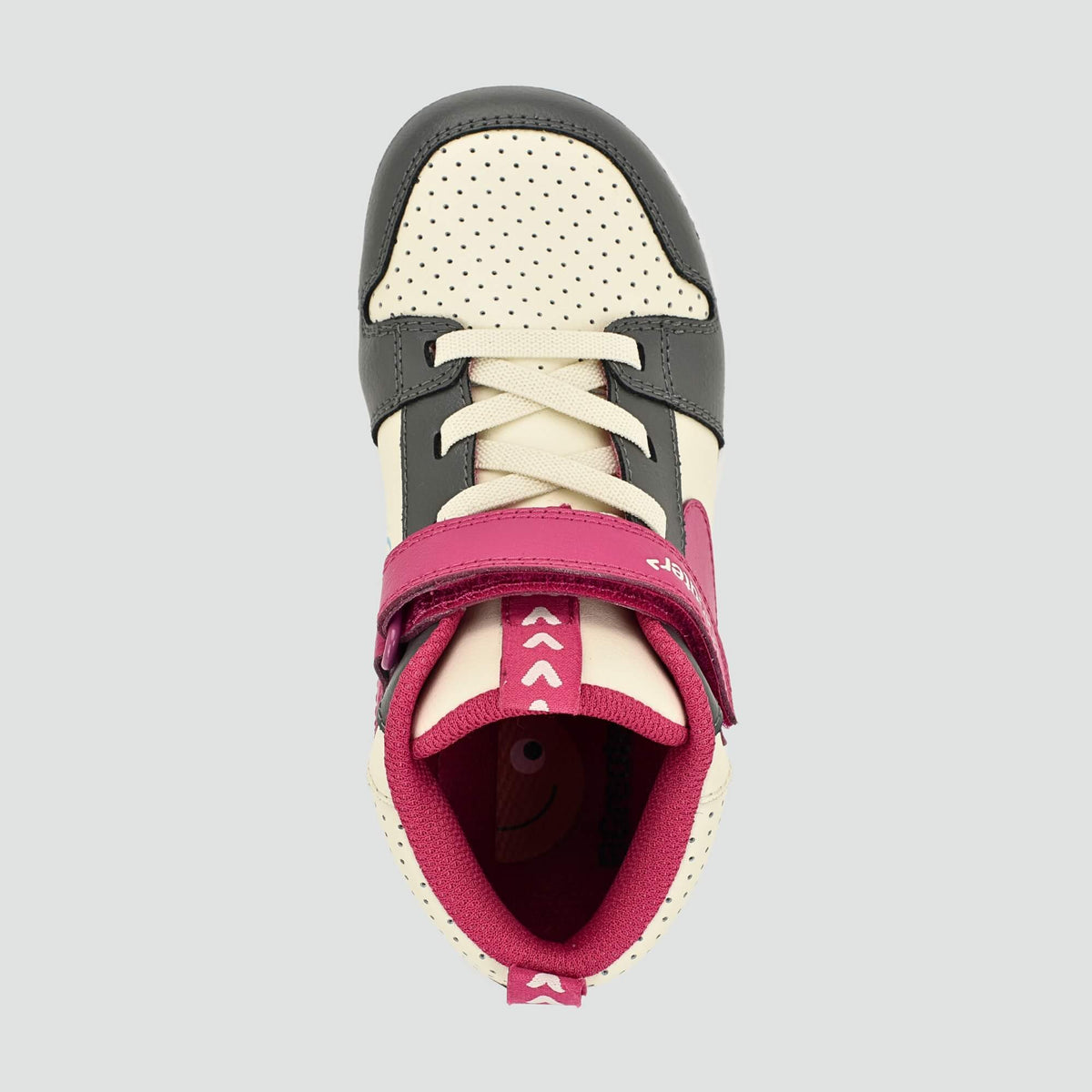 Cooper Grey Pink Trainer - top