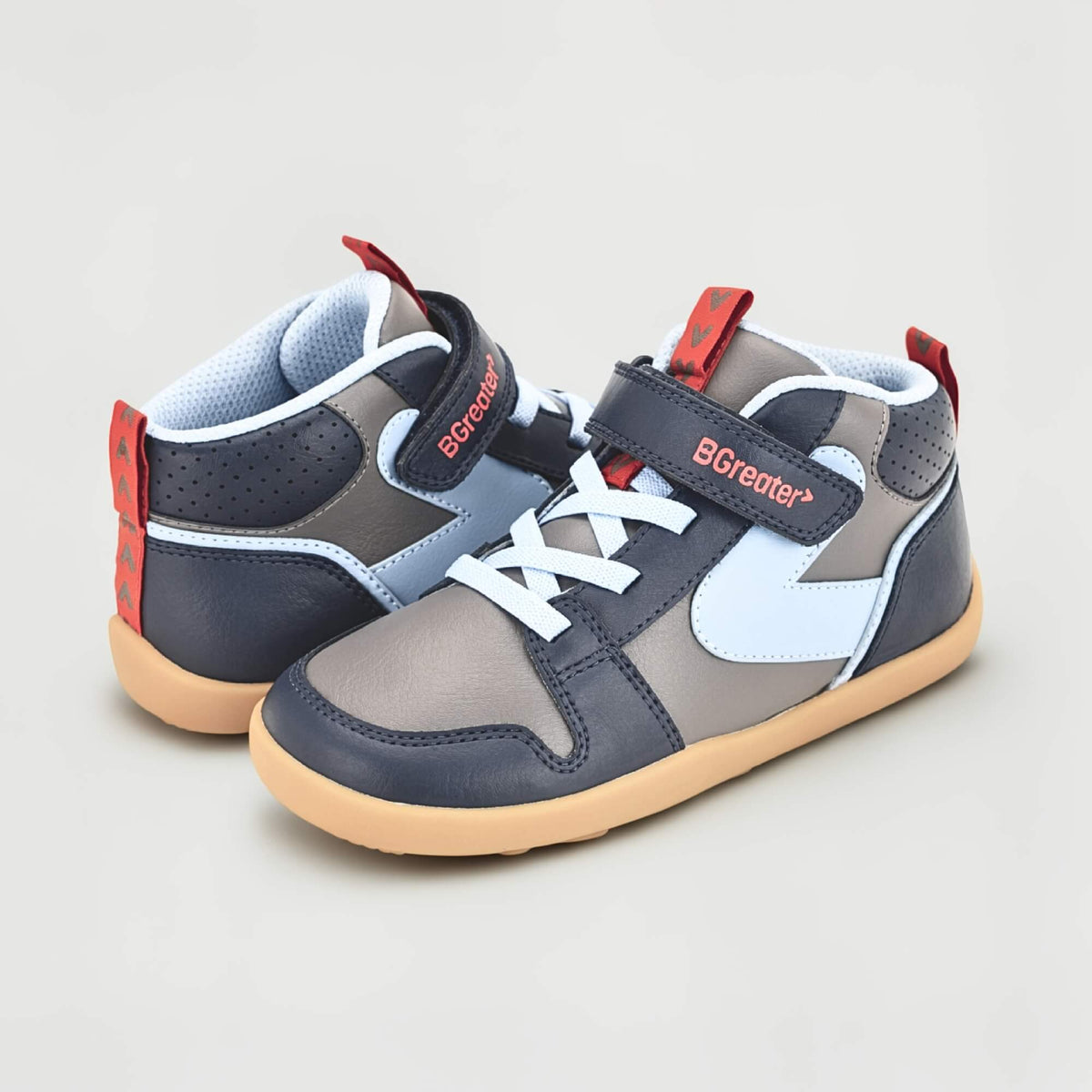 Cooper Grey Trainer - pair facing