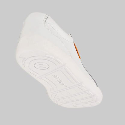 Girls & Boys White Edgley Trainer | Kids Barefoot Shoes | side left