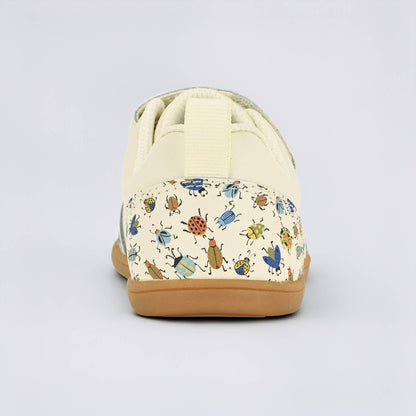 Cream Bug barefoot toddler trainer - back