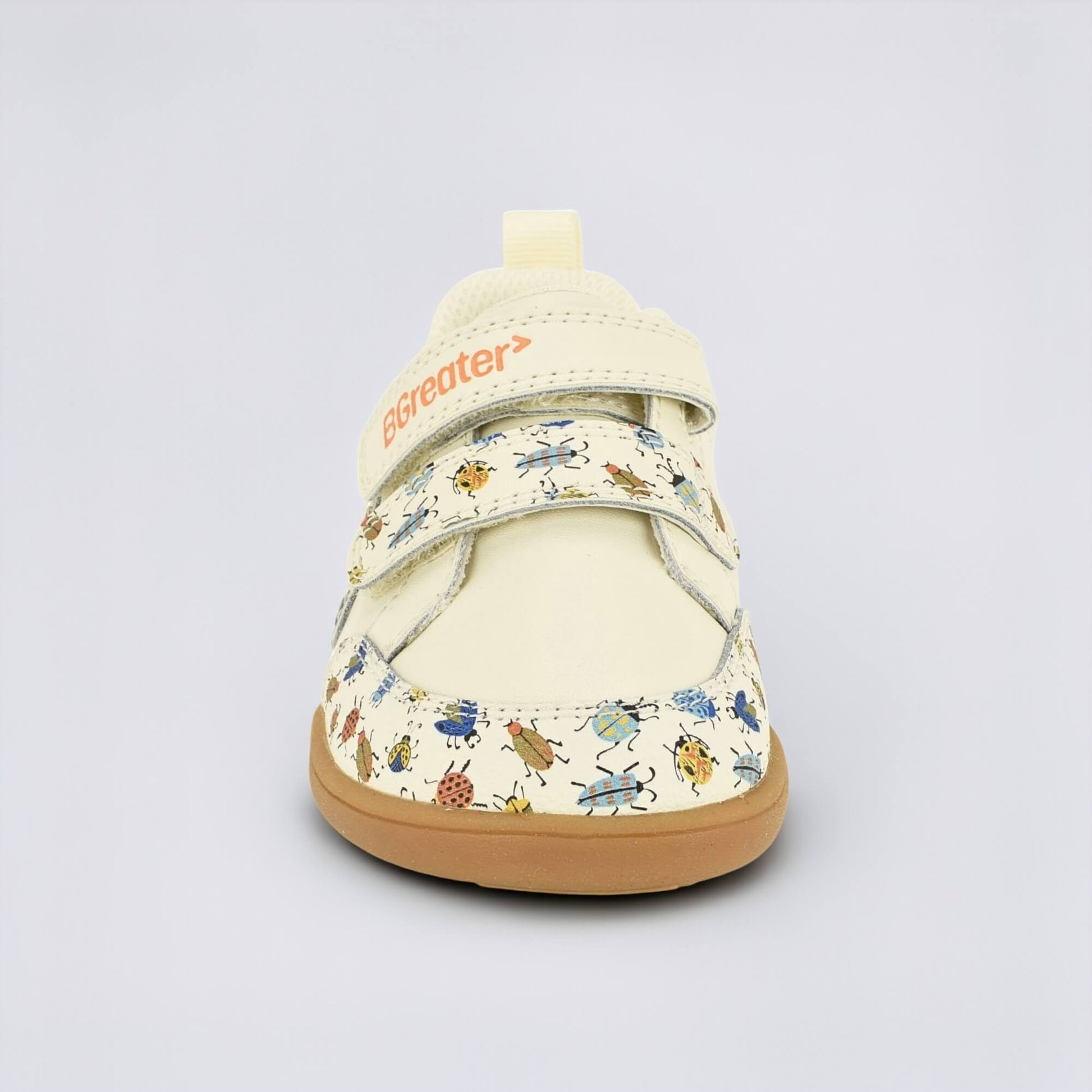 Cream Bug barefoot toddler trainer - front