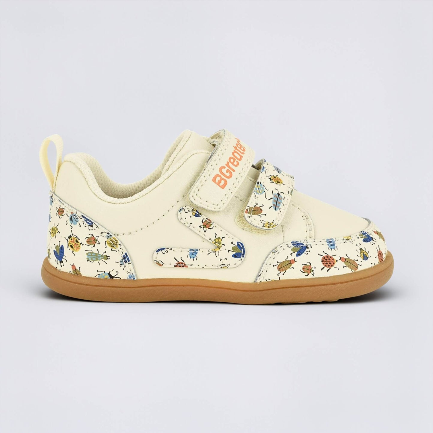Cream Bug barefoot toddler trainer - outside