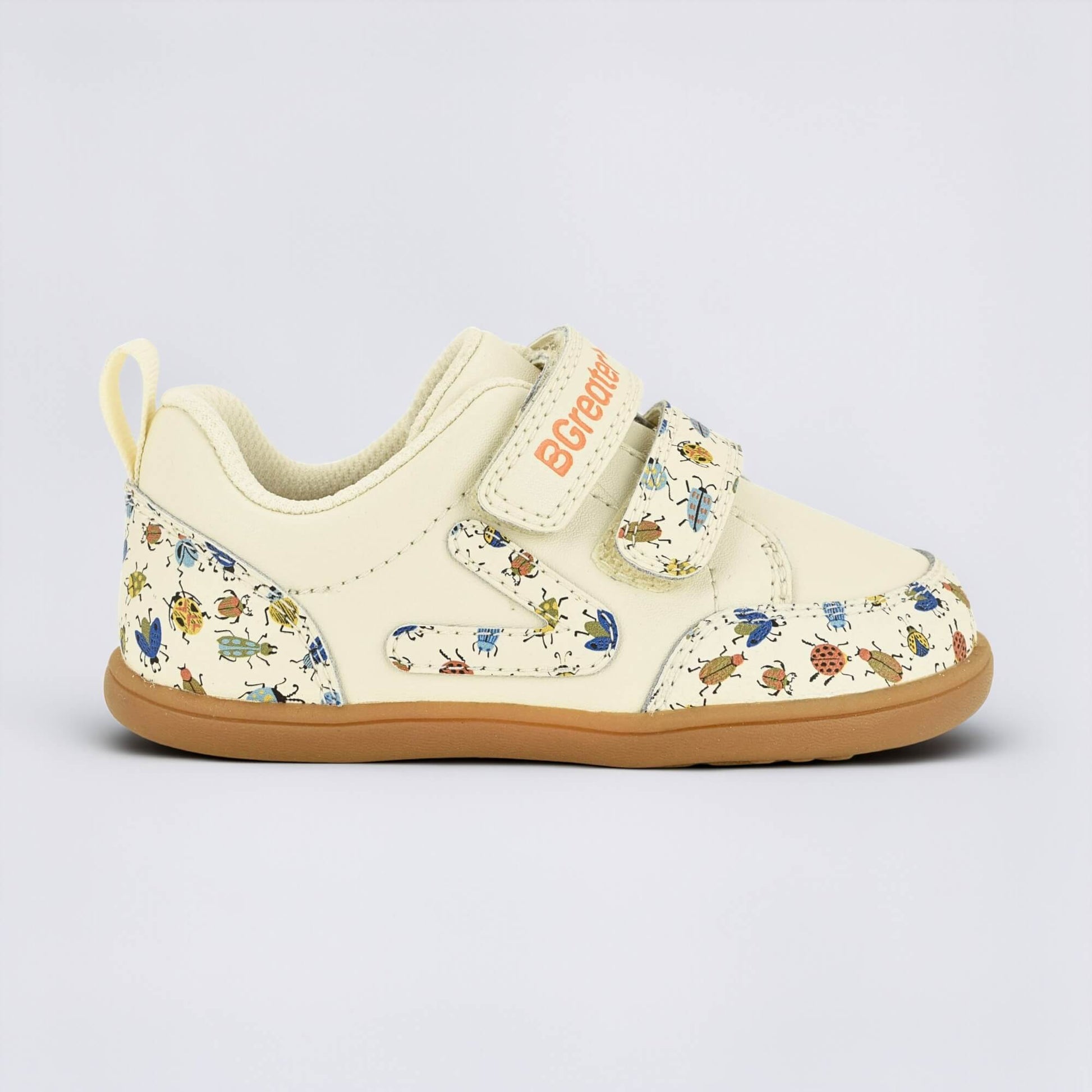 Cream Bug barefoot toddler trainer - outside