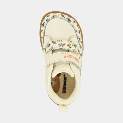 Cream Bug barefoot toddler trainer - top
