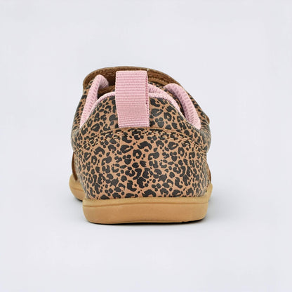 Leopard barefoot toddler trainer - back