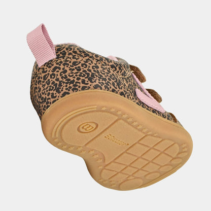 Leopard barefoot toddler trainer - floating