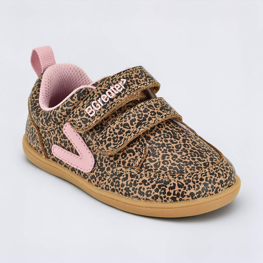 Leopard barefoot toddler trainer - main feature photo