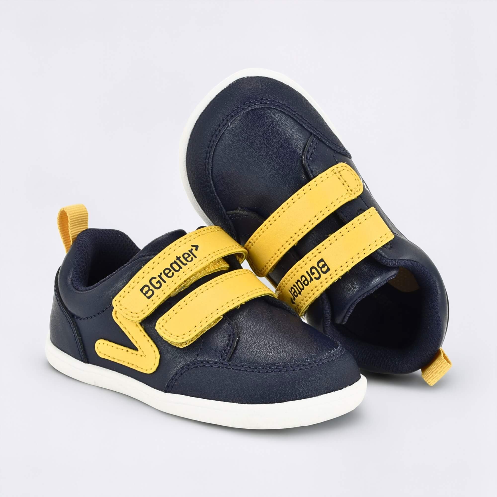 Navy Ochre barefoot toddler trainer - benefits