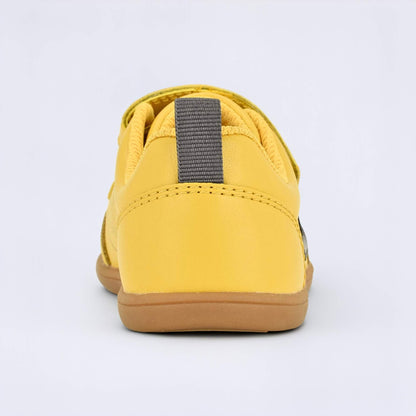 Ochre barefoot toddler trainer - back
