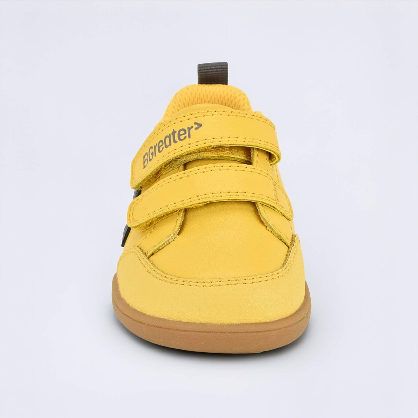 Ochre barefoot toddler trainer - front