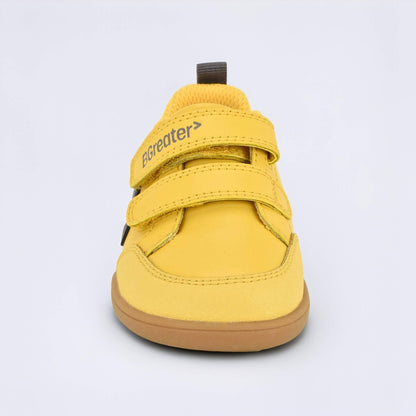 Ochre barefoot toddler trainer - front