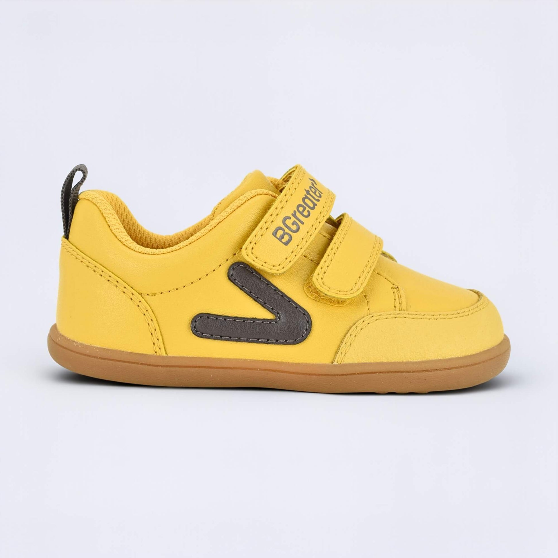 Ochre barefoot toddler trainer - outside