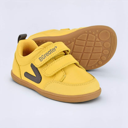 Ochre barefoot toddler trainer - pair with sole
