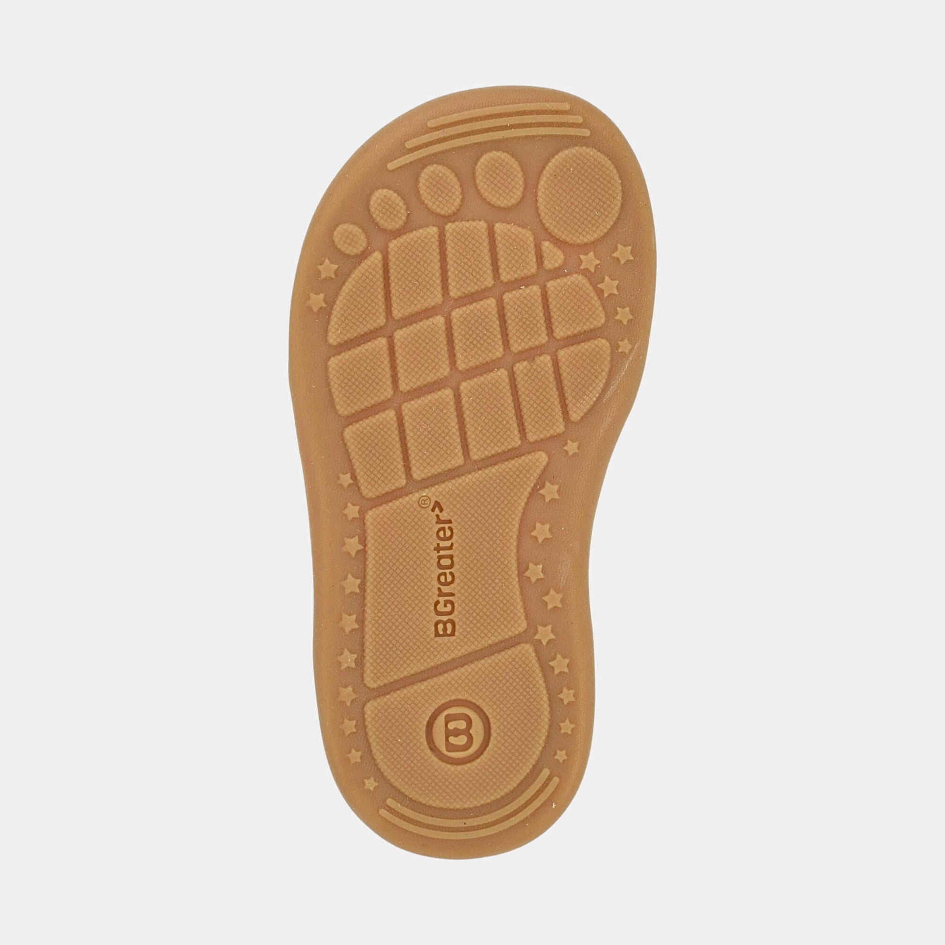 Ochre barefoot toddler trainer - sole