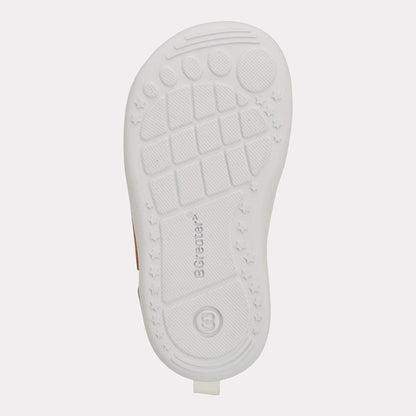 Olive white barefoot toddler trainer - sole