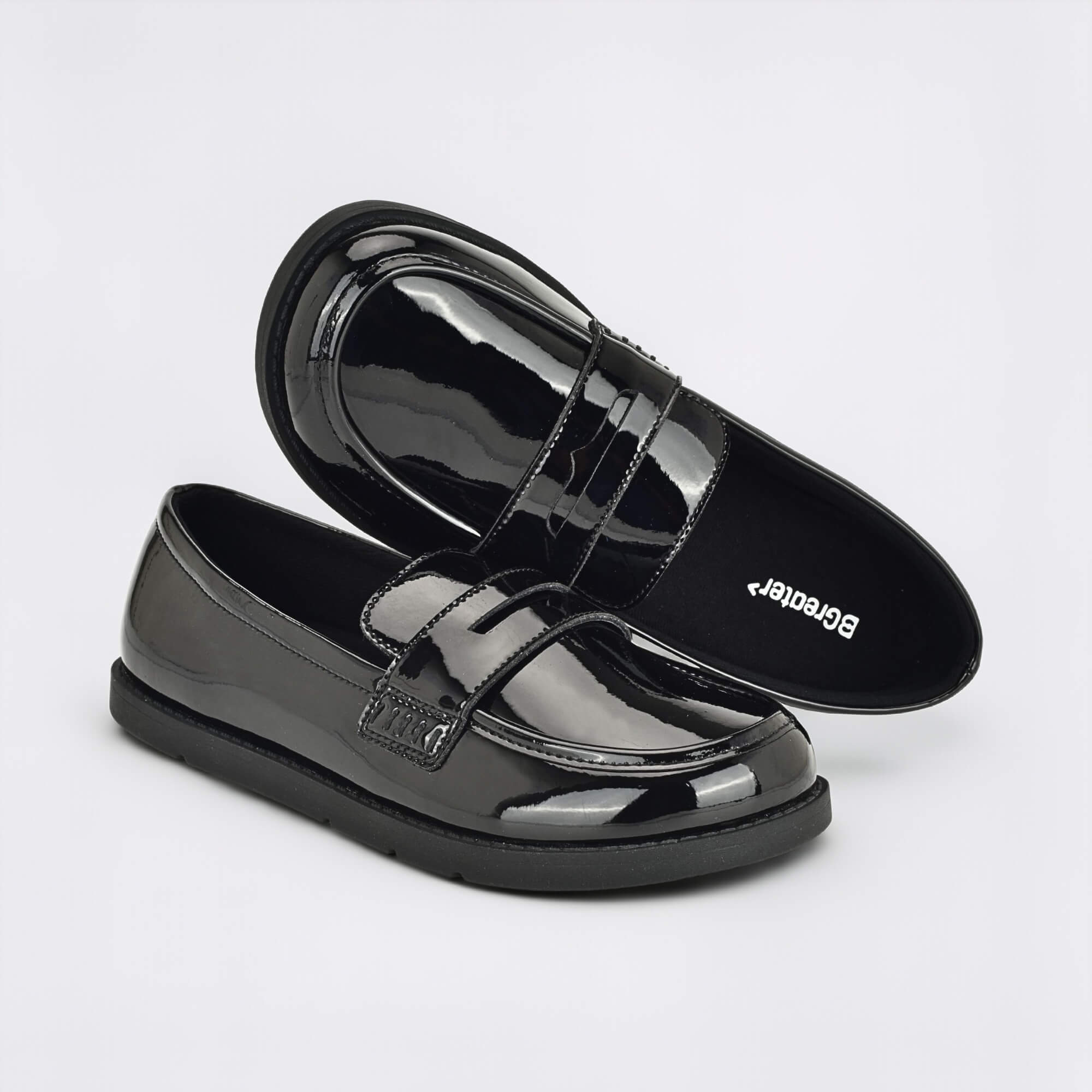 Girls Patent Black Barefoot School Shoe - benefits