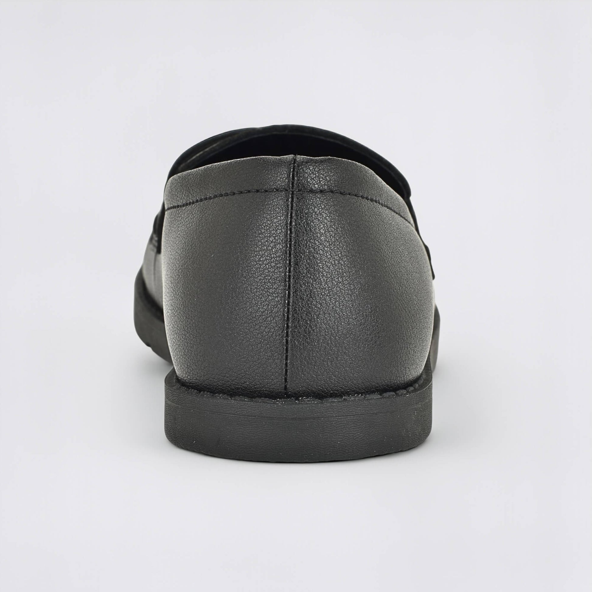 Girls Black Barefoot School Shoe - back