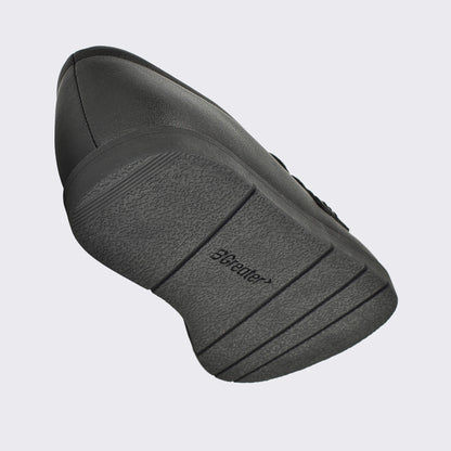 Girls Black Barefoot School Shoe - floating