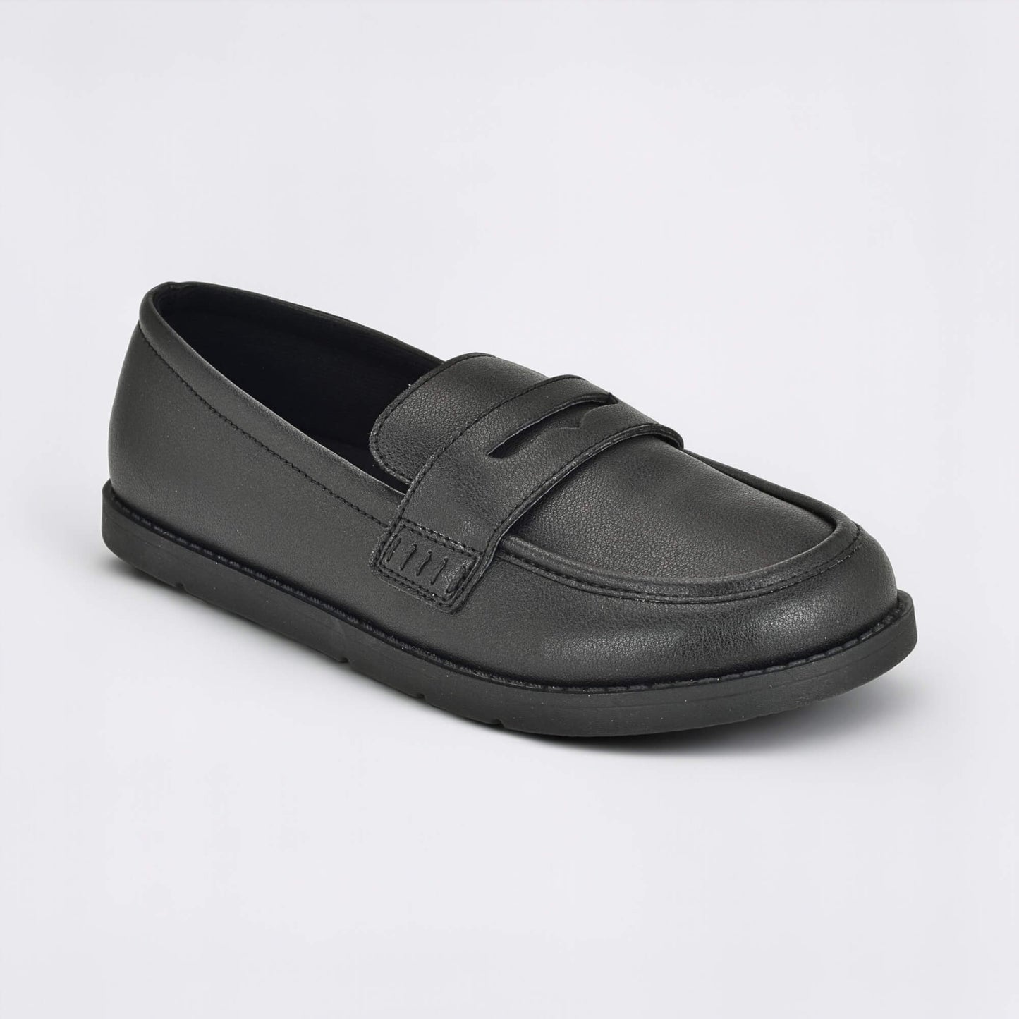 Girls Black Barefoot School Shoe - main feature photo