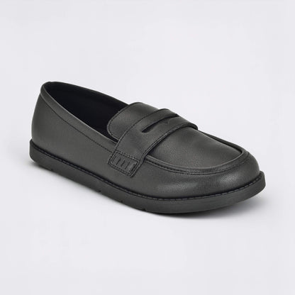 Girls Black Barefoot School Shoe - main feature photo