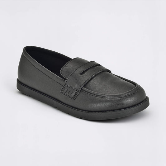 Girls Black Barefoot School Shoe - main feature photo