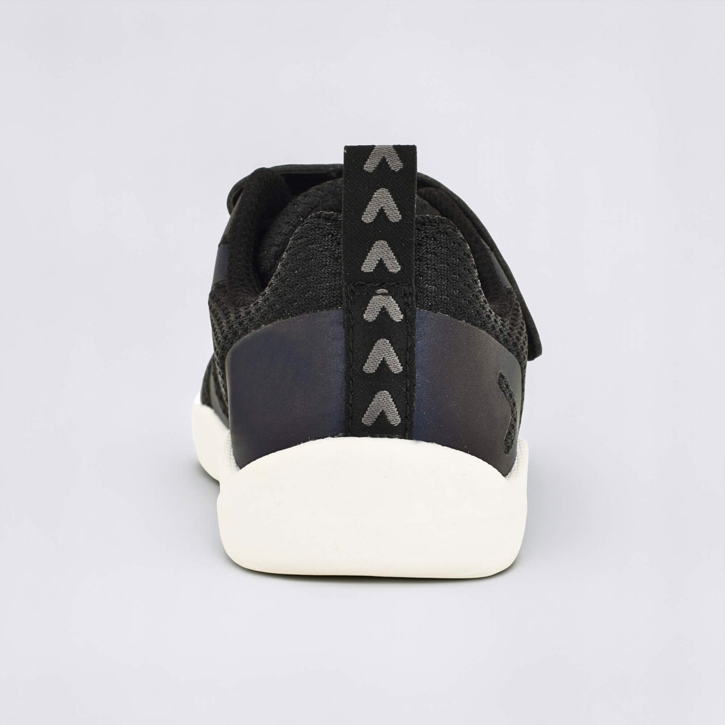 Black Iridescent barefoot kids trainer - back