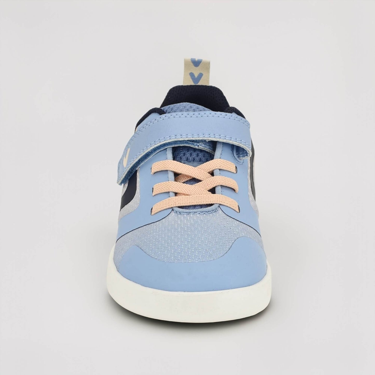 Blue Peach barefoot kids trainer - front