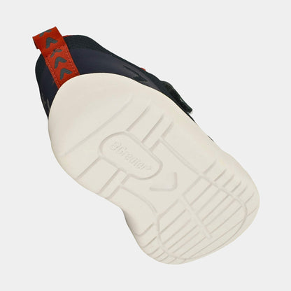 Green Navy barefoot kids trainer - floating