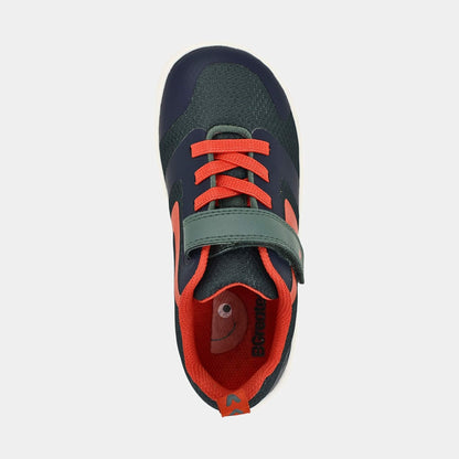 Green Navy barefoot kids trainer - top