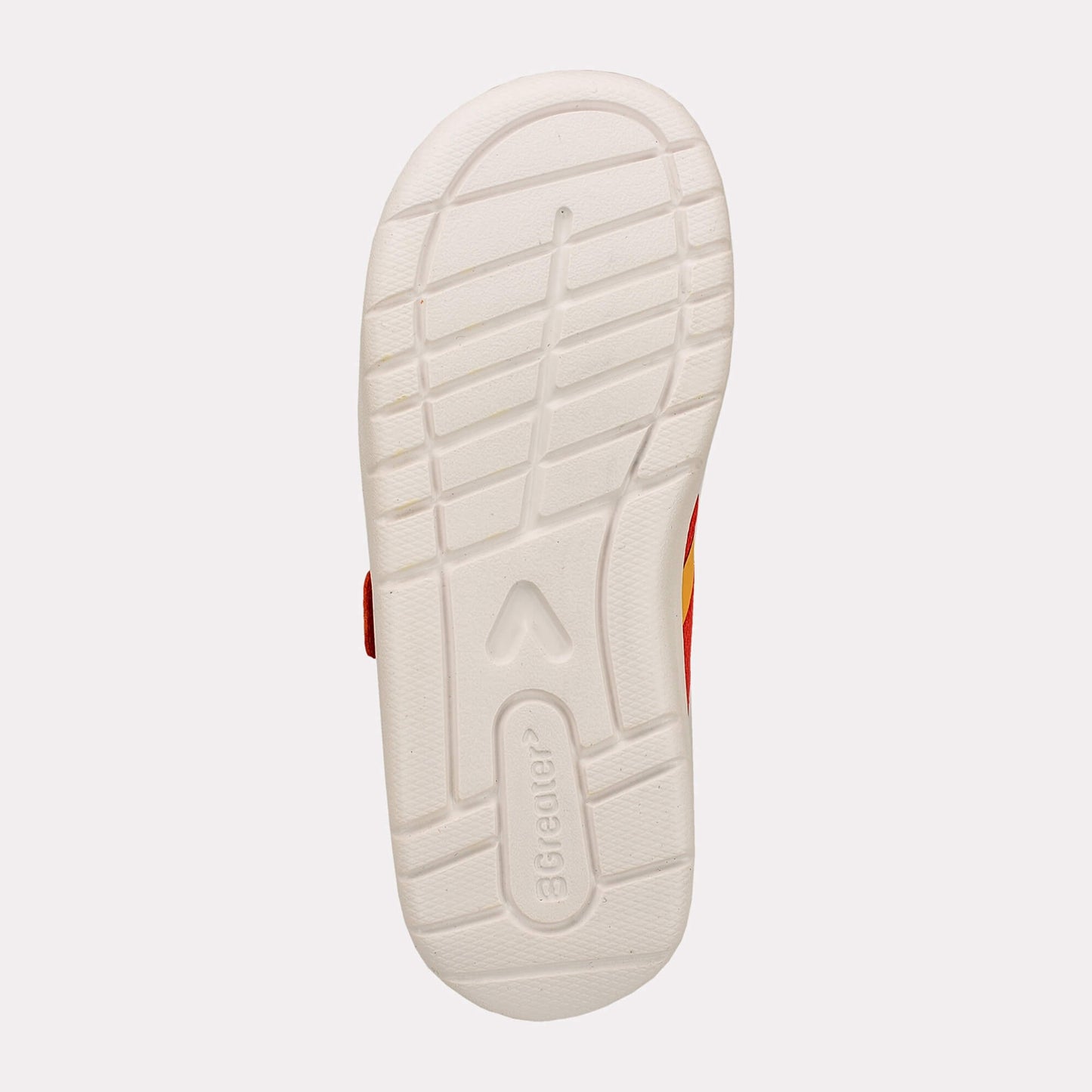 Orange barefoot kids trainer - sole