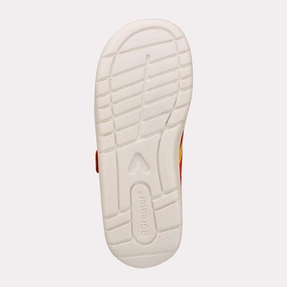 Orange barefoot kids trainer - sole