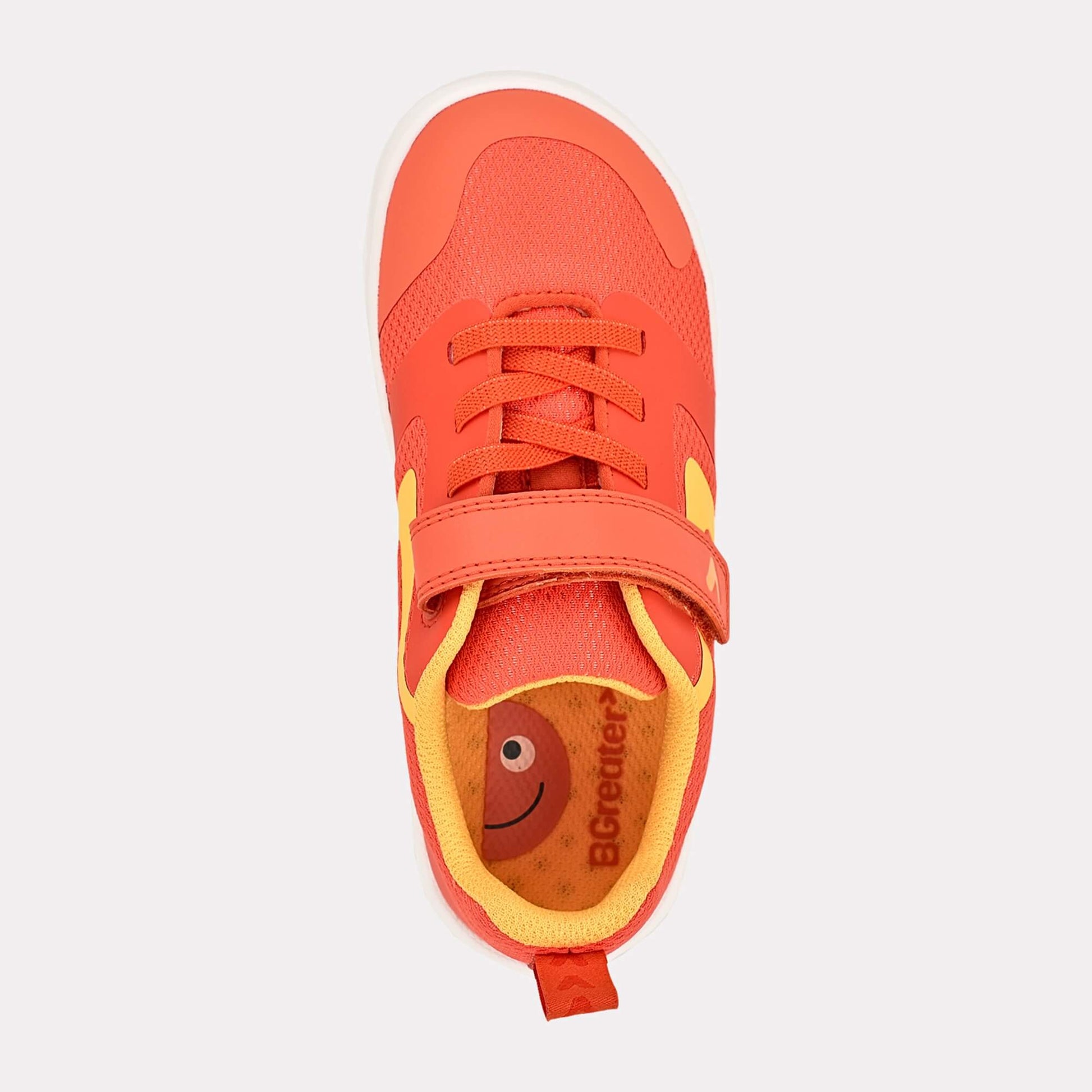 Orange barefoot kids trainer - top