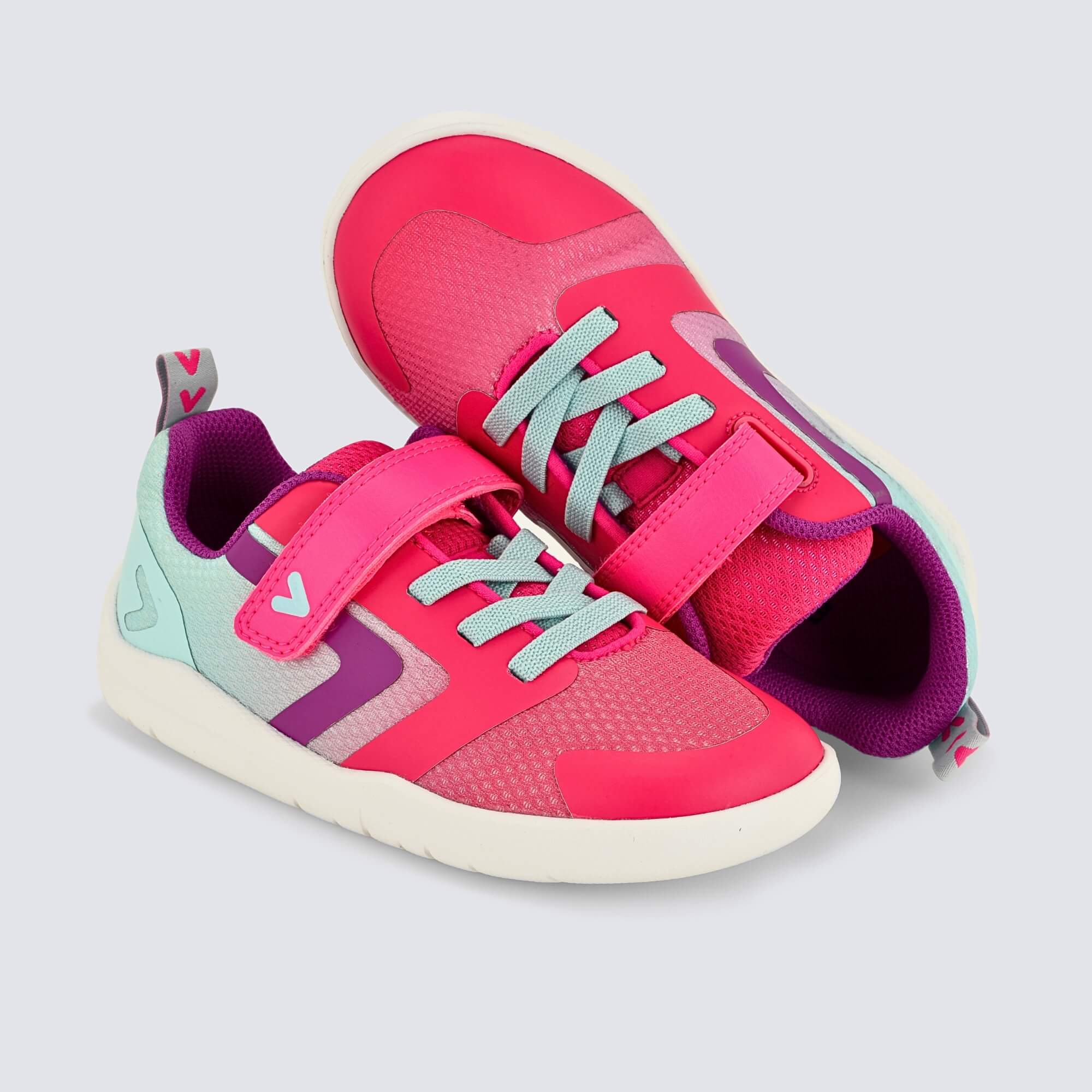 Pink Teal barefoot kids trainer - benefits
