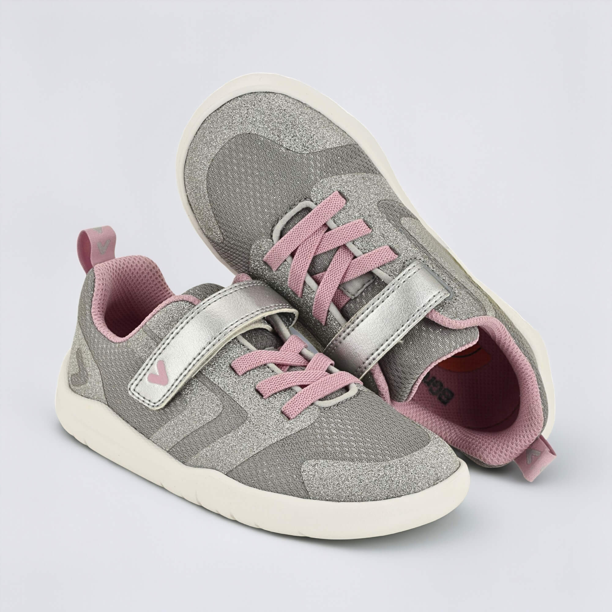 Silver Pink barefoot kids trainer - benefits