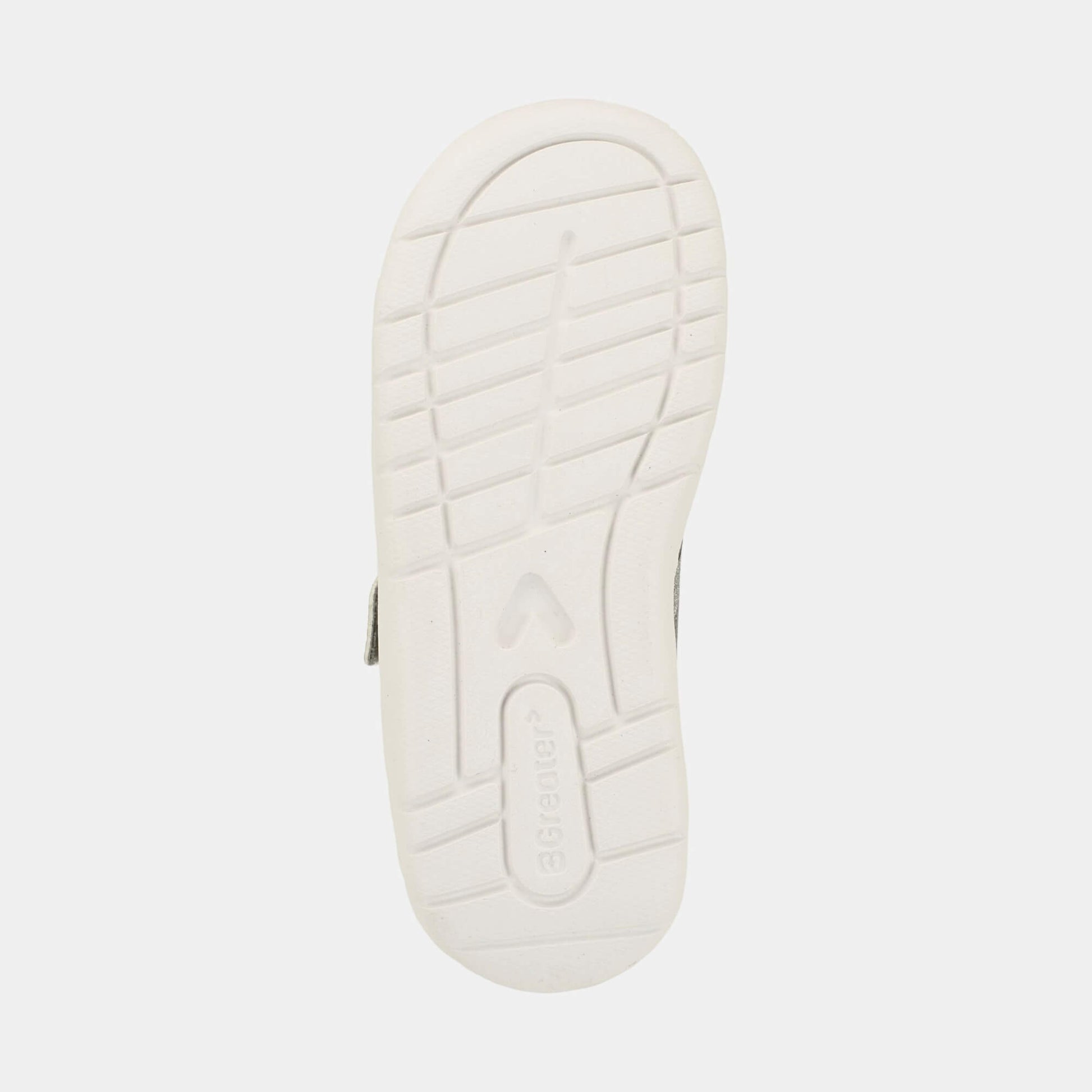 Silver Pink barefoot kids trainer - sole
