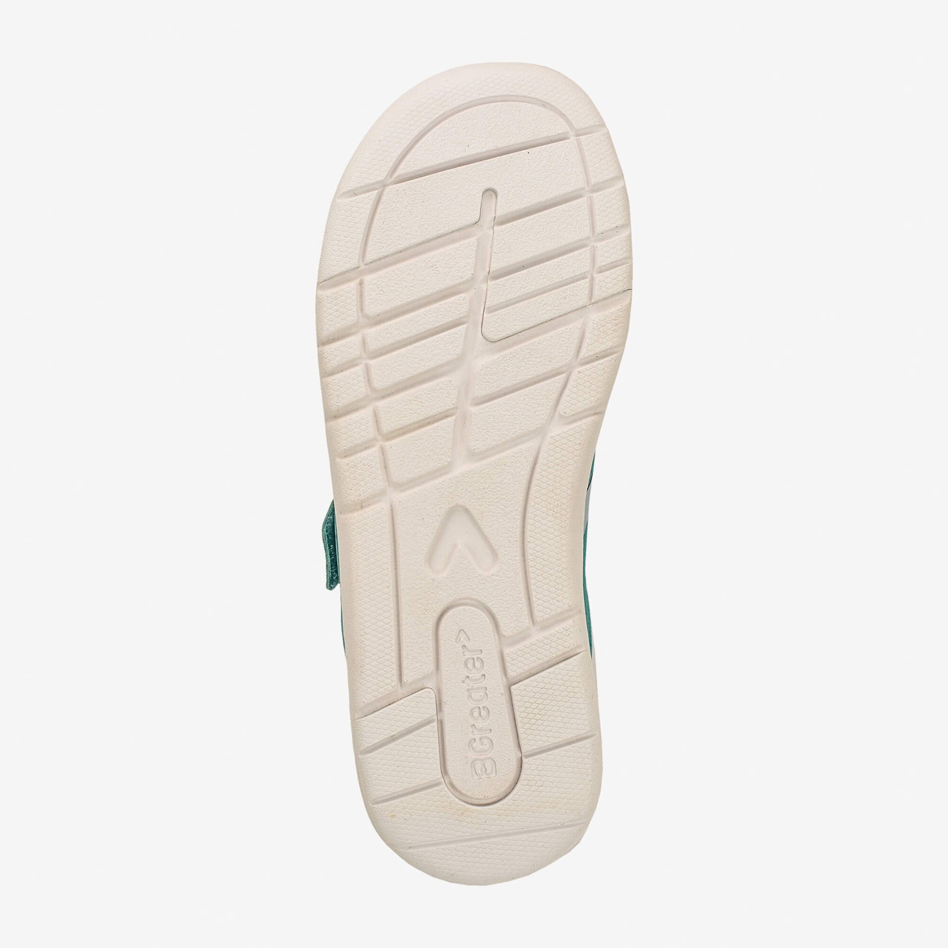 Teal barefoot kids trainer - sole