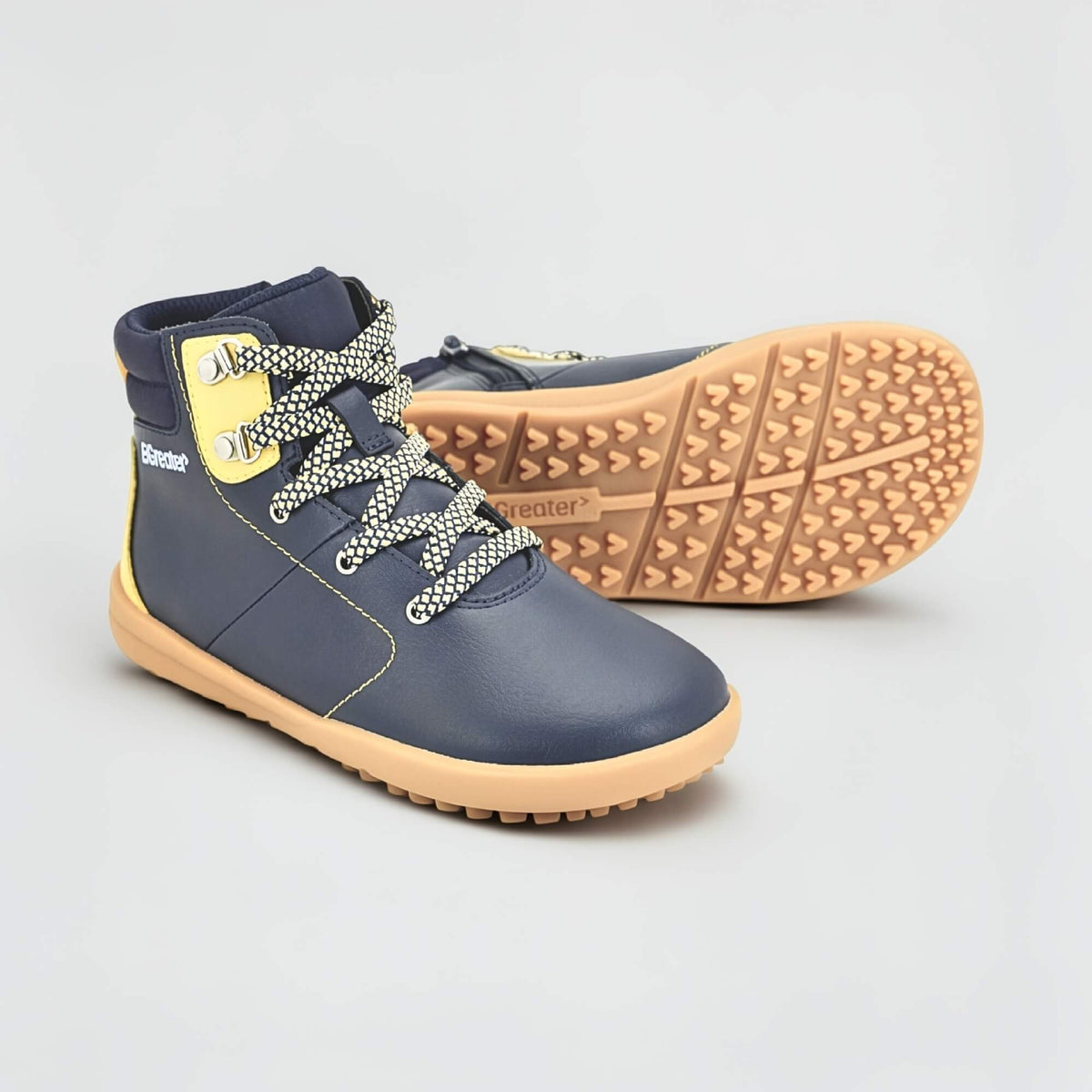 Franklin Navy Boot - pair with sole