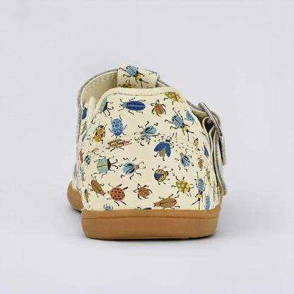 Goodall Cream Bug barefoot toddler shoe - back