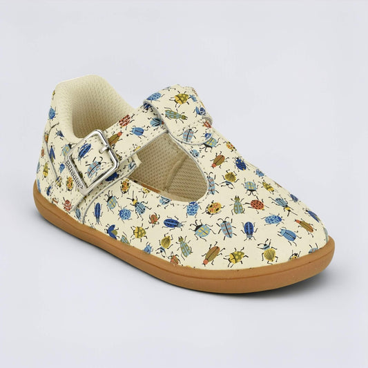 Goodall Cream Bug barefoot toddler shoe - main feature photo