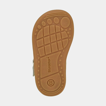 Goodall Cream Bug barefoot toddler shoe - sole