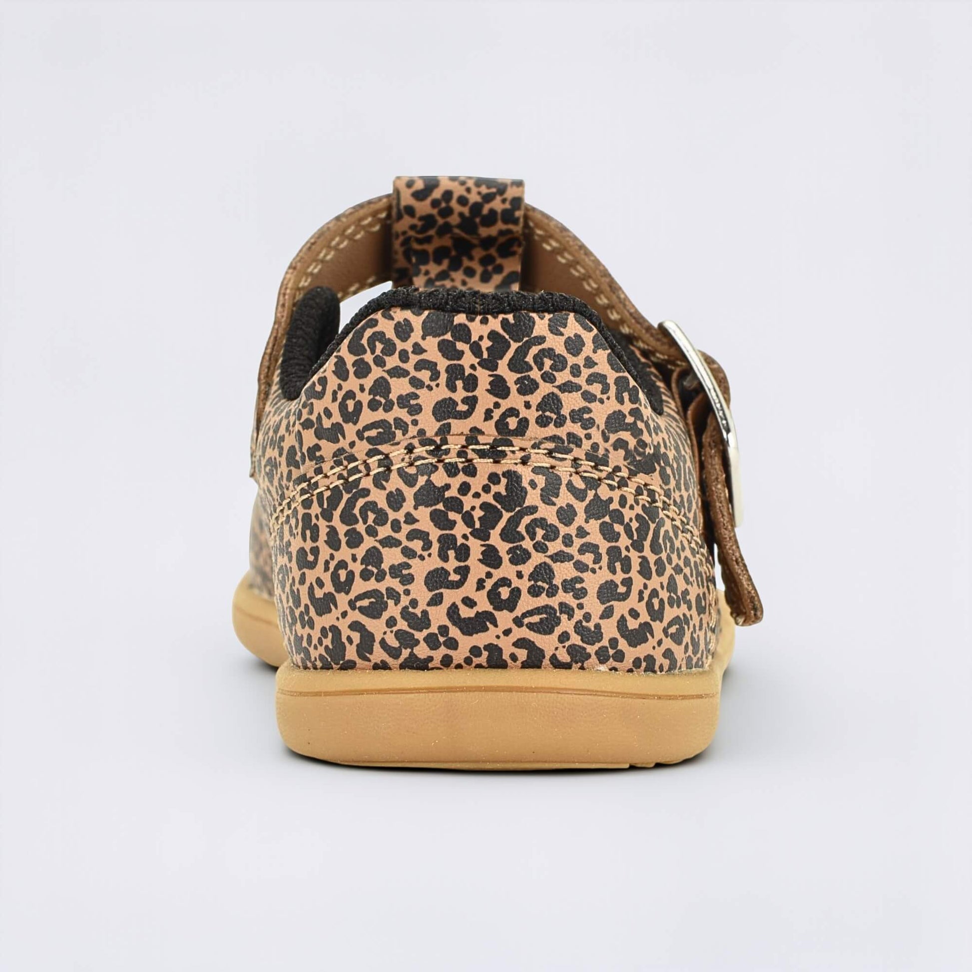 Goodall Leopard barefoot toddler shoe - back