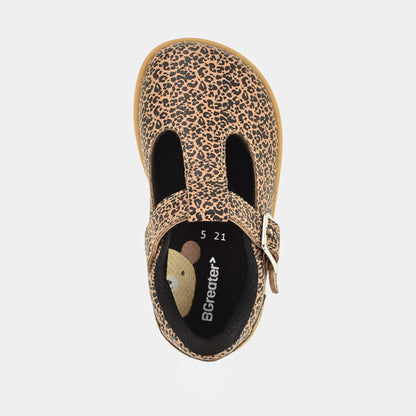 Goodall Leopard barefoot toddler shoe - top