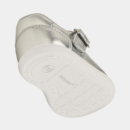 Goodall Metallic barefoot toddler shoe - floating