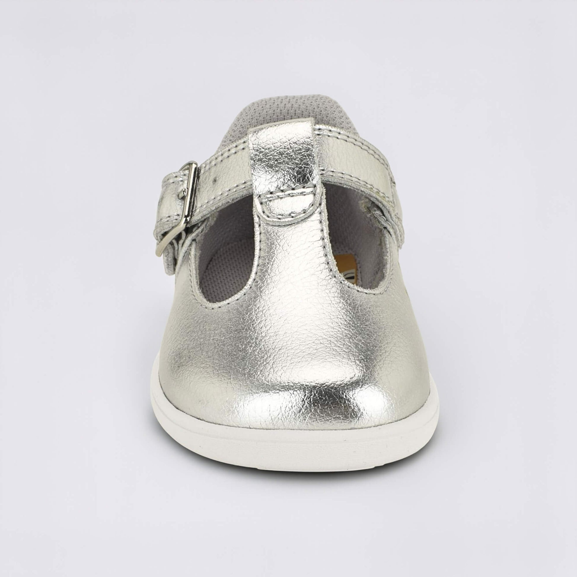 Goodall Metallic barefoot toddler shoe - front