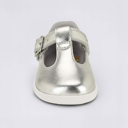Goodall Metallic barefoot toddler shoe - front
