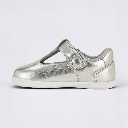 Goodall Metallic barefoot toddler shoe - inside