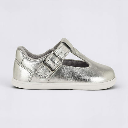 Goodall Metallic barefoot toddler shoe - outside